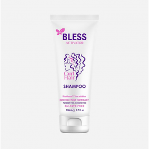 BLESS FIBERHANCE ACTIVATOR CURL HAIR SHAMPOO SULFATE PARABEN SILICONE FREE 200 ML